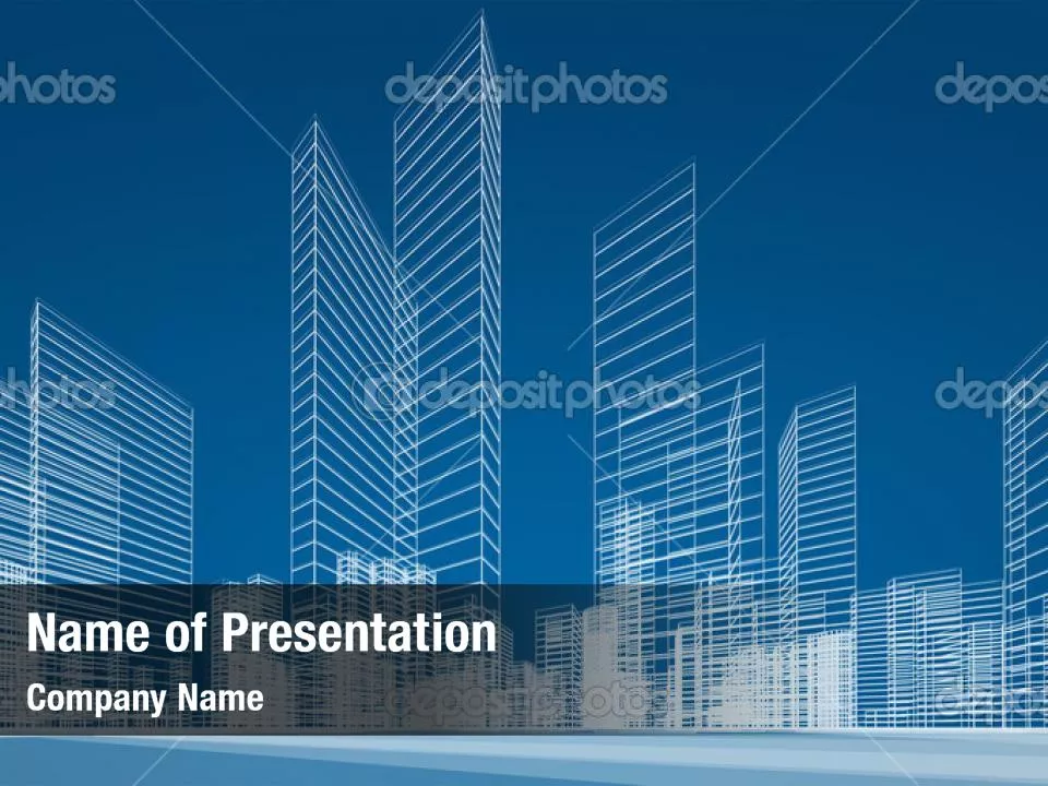 Abstract Blue Construction