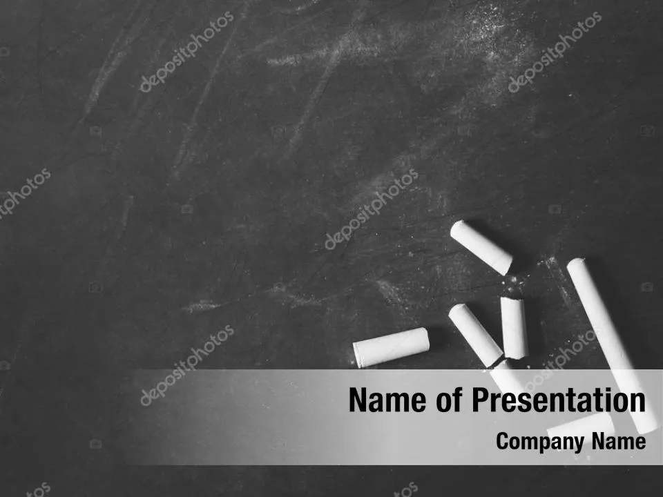 Blackboard and Chalk