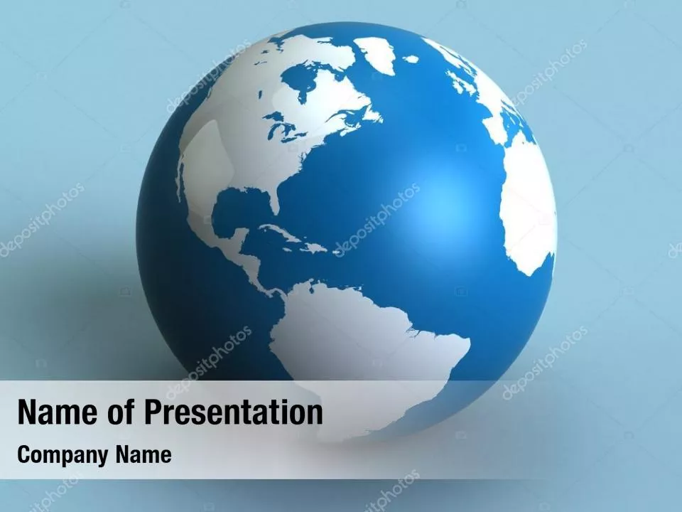 Globe in Blue Colors