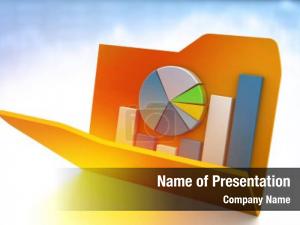 Folder with Diagram PowerPoint Template