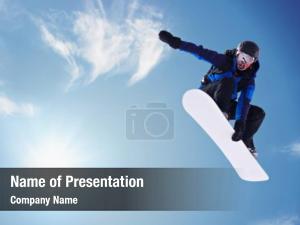 Snowboard Jumps PowerPoint Template