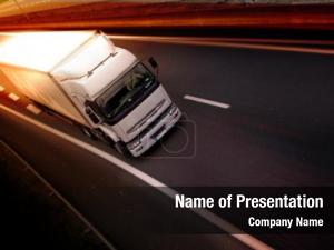 Truck Freight PowerPoint Template