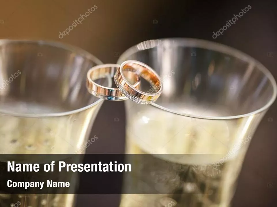 Wedding Rings And Champagne
