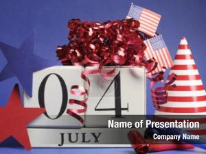 4th July Theme PowerPoint Template