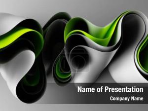 Green and Gray Curves PowerPoint Template