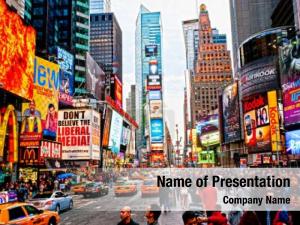 Times Square PowerPoint Template