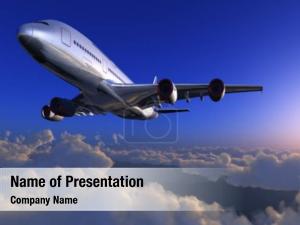 Modern Plane PowerPoint Template