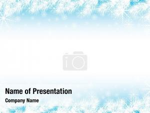 Snowflakes Swirl PowerPoint Template