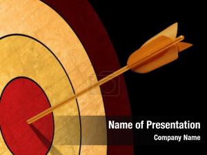 Hitting The Goal PowerPoint Template