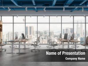 Office Open Space PowerPoint Template