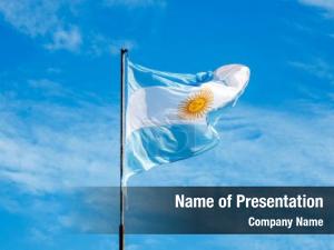 Flag of Argentine Republic PowerPoint Template