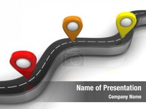 Navigation Points PowerPoint Template