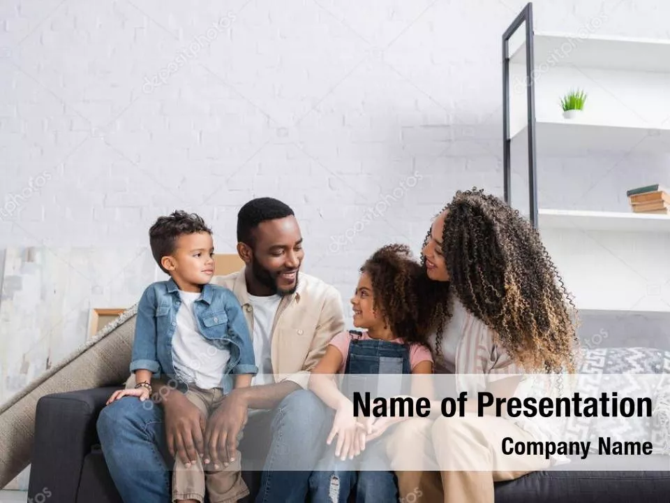 Happy Afro american Family