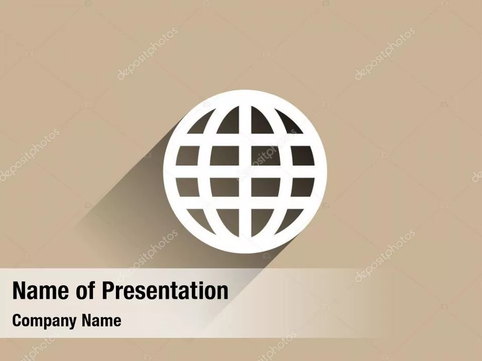 Globe in Flat Design