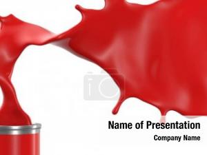 Paint Spills PowerPoint Template