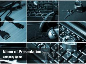 Technology Collage PowerPoint Template