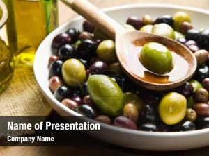 Olives and Oil PowerPoint Template