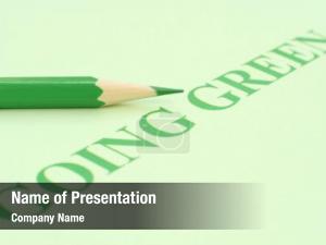 Going Green PowerPoint Template
