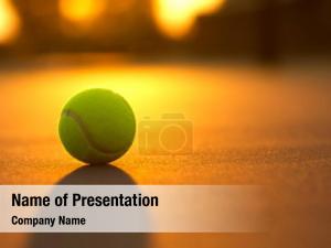 Tennis Ball PowerPoint Template