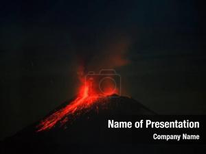 Volcanic Crater PowerPoint Template
