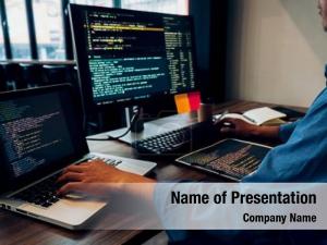 Computer php coding css data PowerPoint Templates - PowerPoint ...