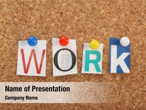 Word WORK PowerPoint Template