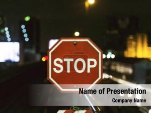 Stop Sign PowerPoint Template
