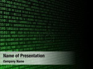 Binary Green PowerPoint Template