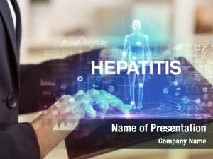 Record electronic medical hepatitis inscription, PowerPoint Template