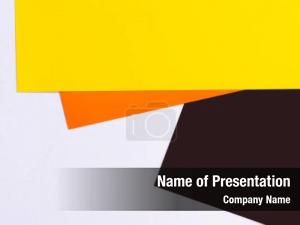 Geometric Black and Yellow PowerPoint Template