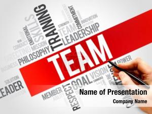 Team Word Cloud PowerPoint Template