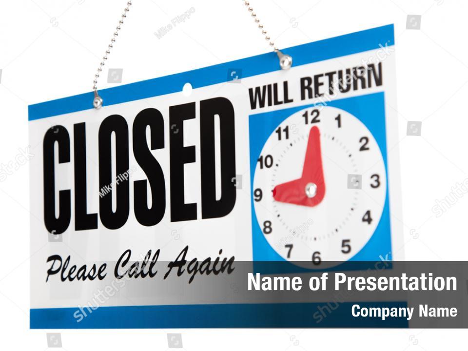 Business Closed Sign Template