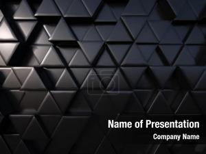 Dark Abstract Triangles PowerPoint Template