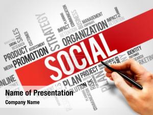 Social Word Cloud PowerPoint Template