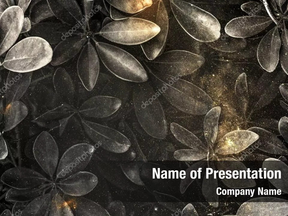 Gray Leaves Background