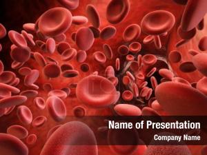 Red Blood Cells Stream PowerPoint Template