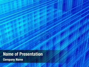 Abstract Blue Layers PowerPoint Template