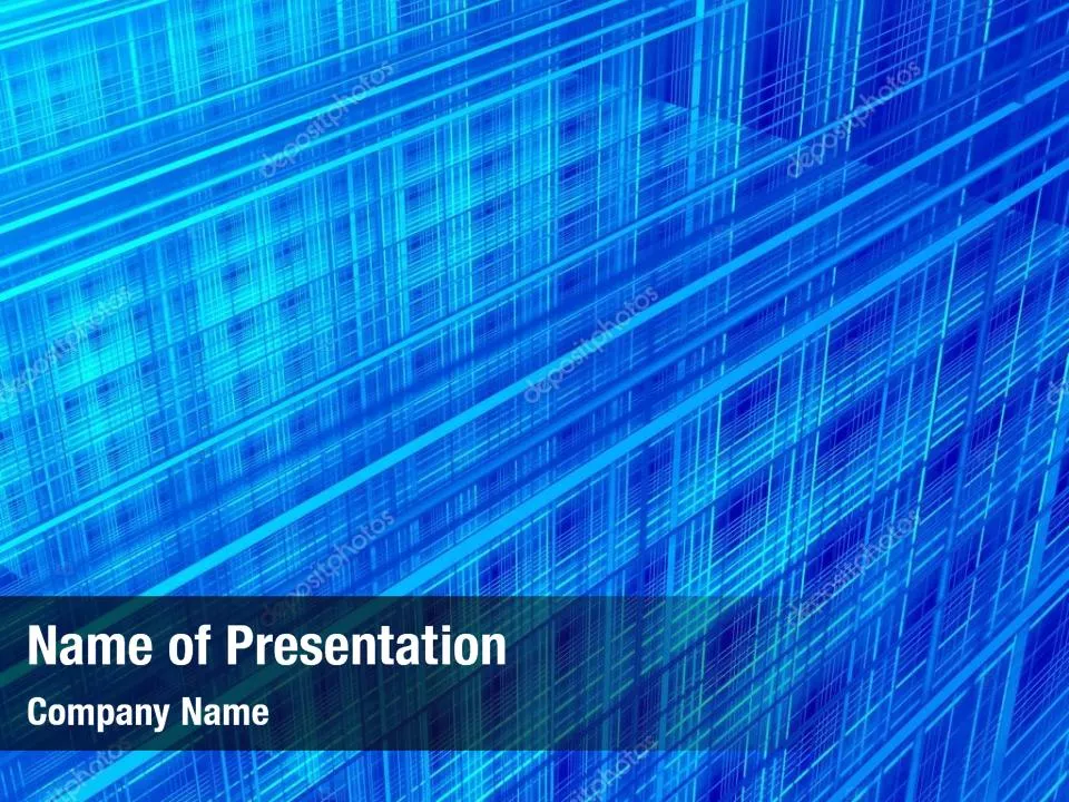 Abstract Blue Layers