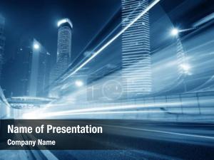 Blue Twilight Movement PowerPoint Template