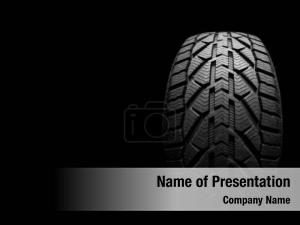 Tire Closeup PowerPoint Template