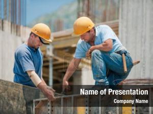 Construction Worker PowerPoint Template