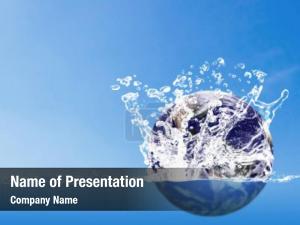 Blue Water Of A Green Planet PowerPoint Template
