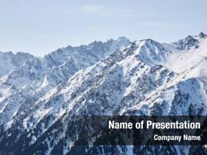 Snowy Mountains PowerPoint Template