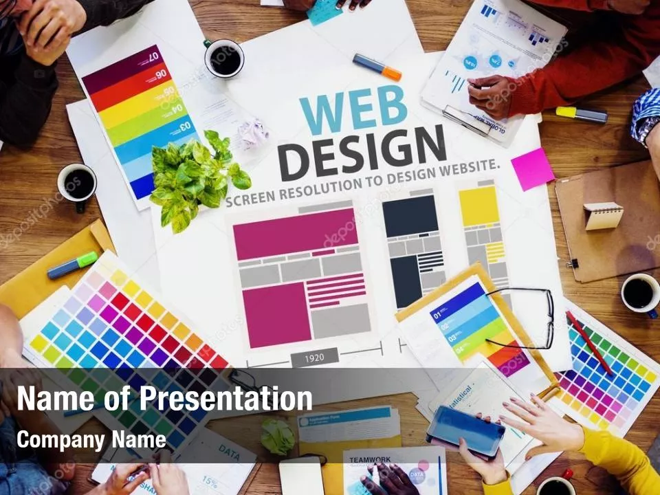 Web Design Team Working on Website Concept