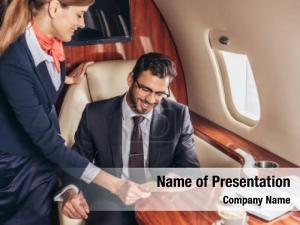 Business Class Air Travel PowerPoint Template