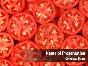 Sliced Tomatoes PowerPoint Template