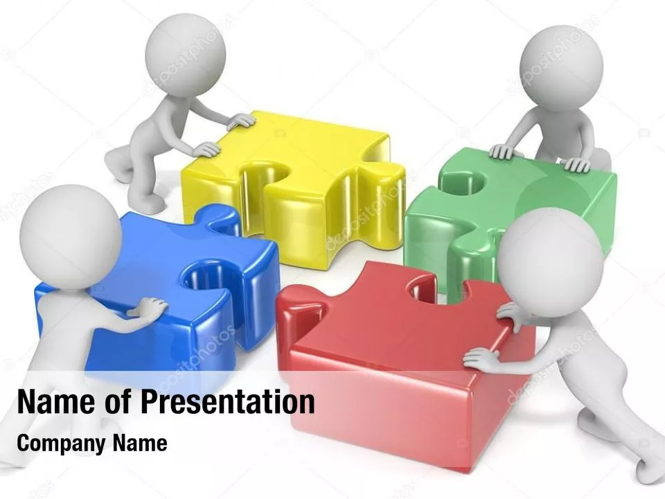 3D Small People Pushing Puzzle