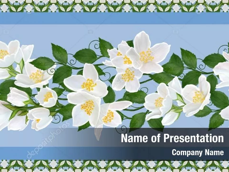 Floral Border with Pattern