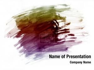 Smeared In Paint PowerPoint Template