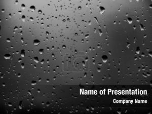 Drops On a Dark Glass